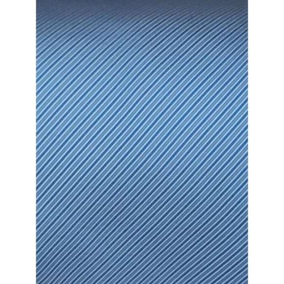 HUGO BOSS Blue Striped Silk Tie ITALY 60"/ 3.4" EC - Picture 4 of 9